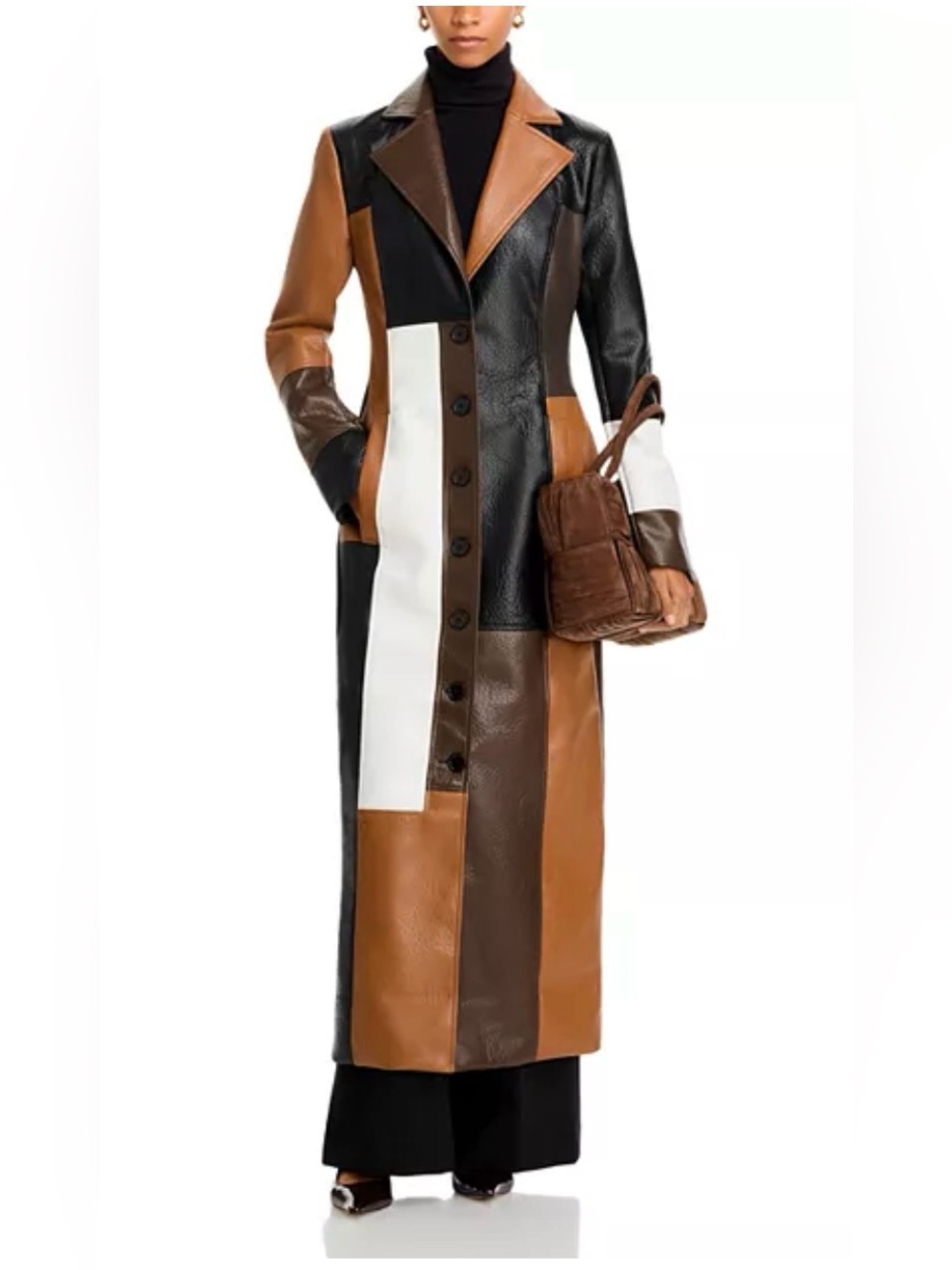 Ronny Kobo Carla Faux Leather Coat size 8 - Picture 3 of 17